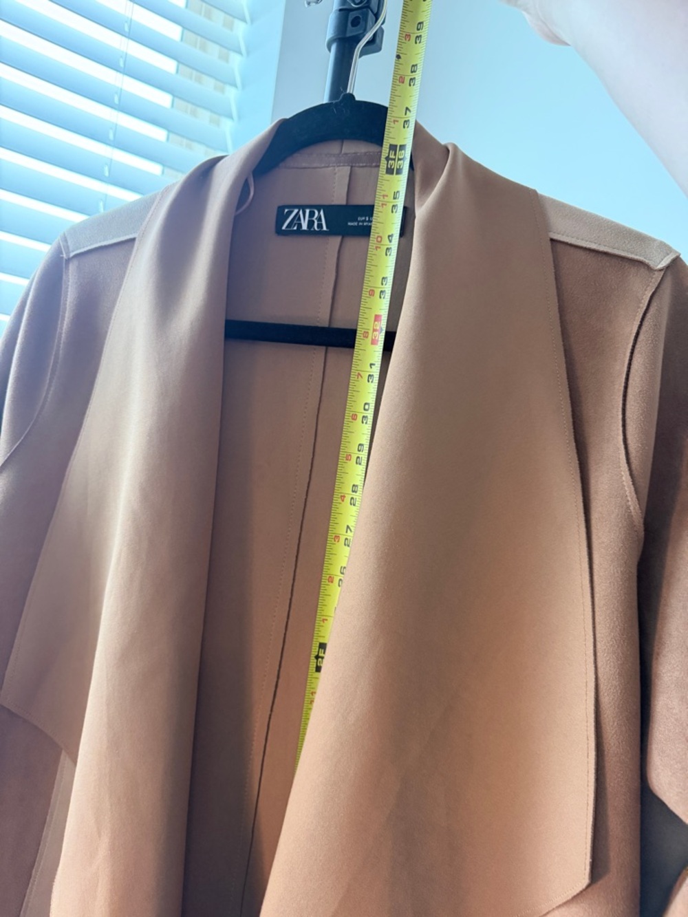 Zara Two-Tone Brown and Black Wrap Top - Picture 10 of 11